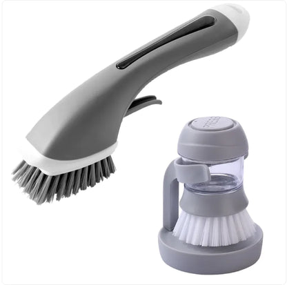 Soap-Dispensing Dish & Pot Brush