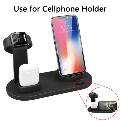 3-in-1 Wireless Charging Stand for iPhone, AirPods, and Apple Watch