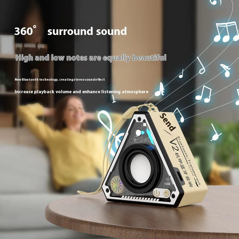 V2 Cool Mecha Portable Bluetooth Speaker