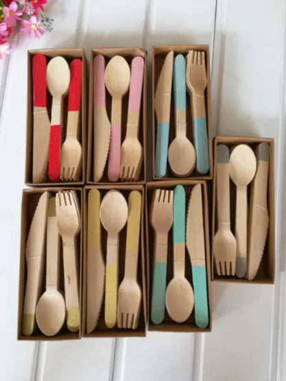 Eco-Friendly Wooden Cutlery Set