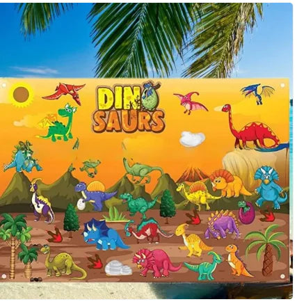 Children's Early Education 3DIY Three-dimensional Felt Game Pack Story Board Learning Board Printing Dinosaur Animal