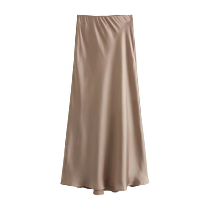 Women's Satin Skirt