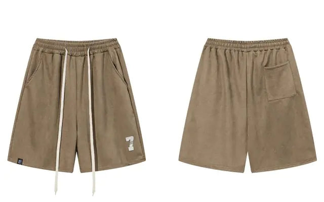 Harajuku Suede Shorts for Men