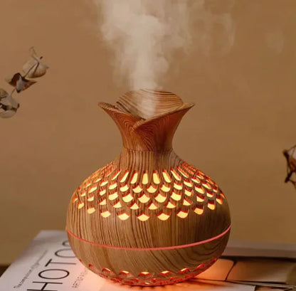 USB Wood Grain Mushroom Aroma Diffuser