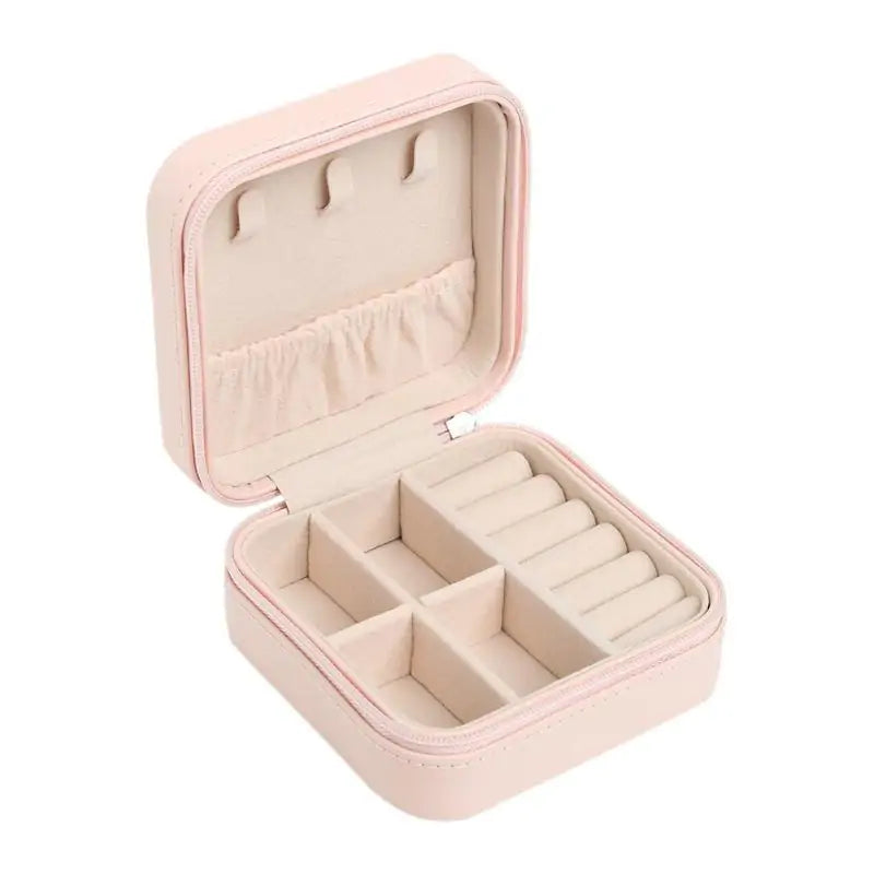 Jewelry Box Portable Zipper Storage