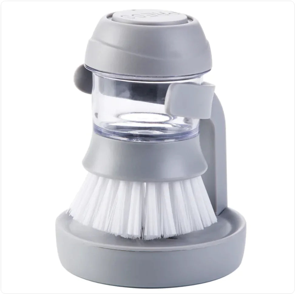 Soap-Dispensing Dish & Pot Brush