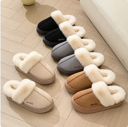 Women's Faux Suede EVA Warm Home Slippers