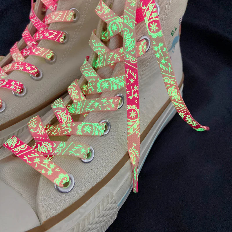 Luminous Paisley Dragon Shoelaces