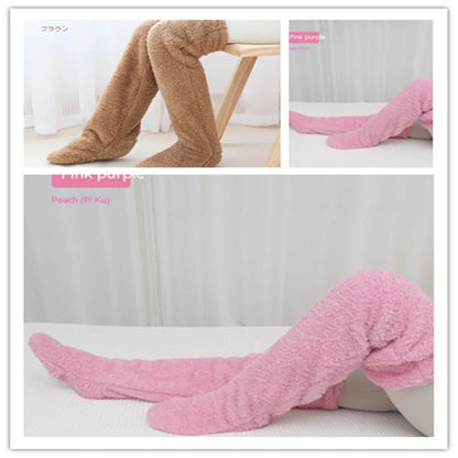 Over Knee High Fuzzy Winter Warm Socks