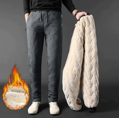 Winter Men Lambswool Sweatpants