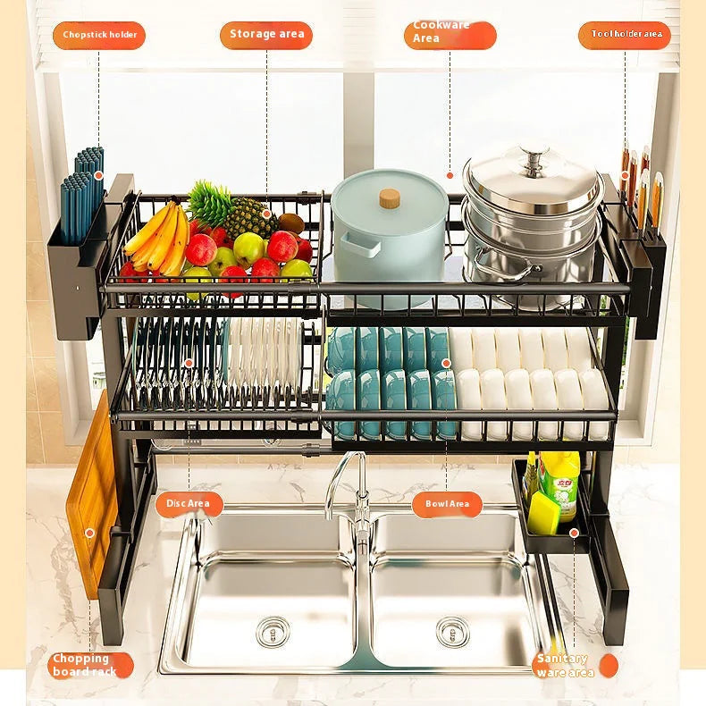 Adjustable Kitchen Dish Rack