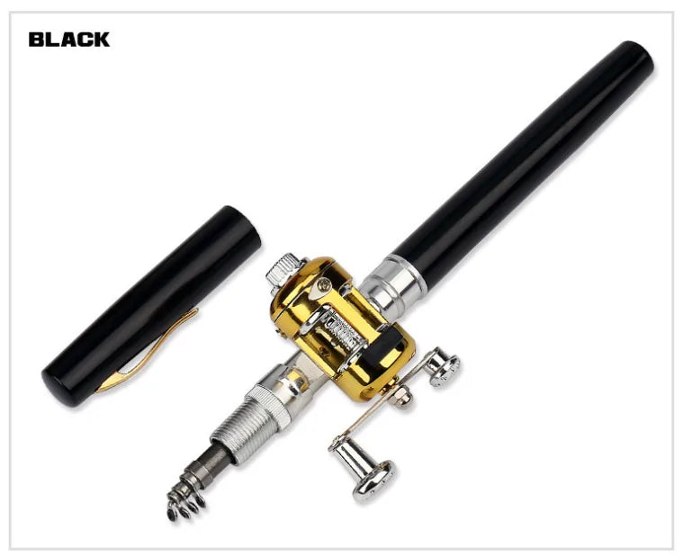 Pen-Shape Mini Fishing Rod with Reel