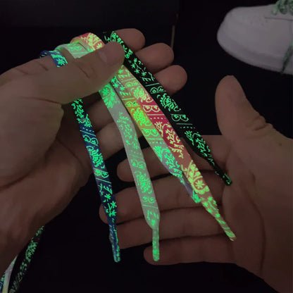 Luminous Paisley Dragon Shoelaces