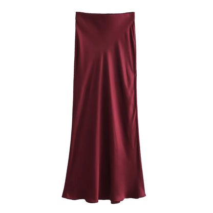 Women's Satin Skirt