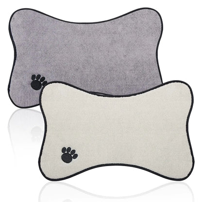 Pet Bowl Mat Drying mat Prevent Water and Food from Spilling (2pack)