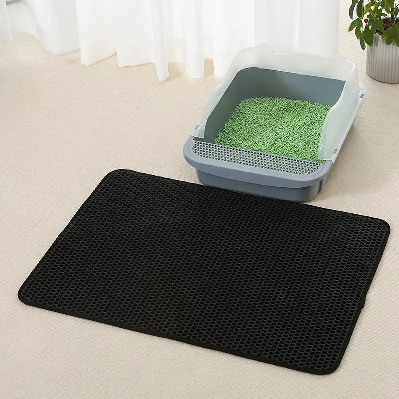 Anti-Splash EVA Double-Layer Cat Litter Mat