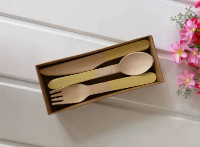 Eco-Friendly Wooden Cutlery Set