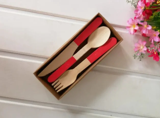 Eco-Friendly Wooden Cutlery Set