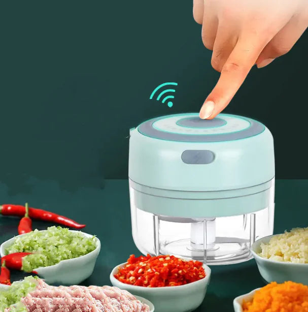 Mini Electric Garlic Chopper & Grinder