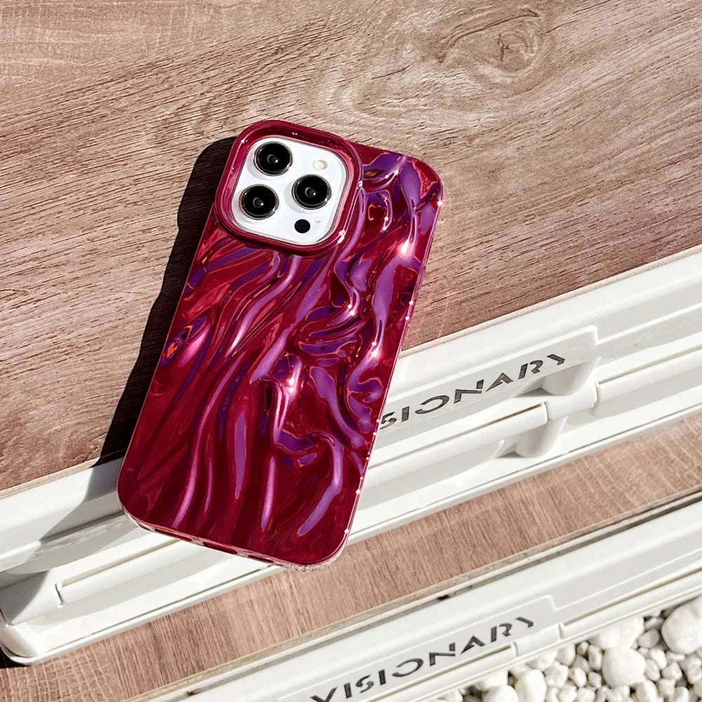 3D Pleated Pattern IPhone Case