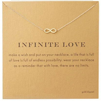 Gold Key Circle Necklace: Minimalist Infinity Pendant for Women