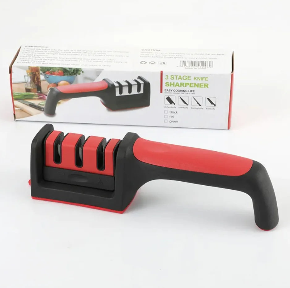 Multi-Functional Four-Part Knife Sharpener