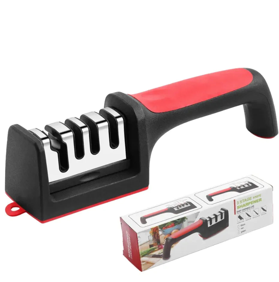 Multi-Functional Four-Part Knife Sharpener