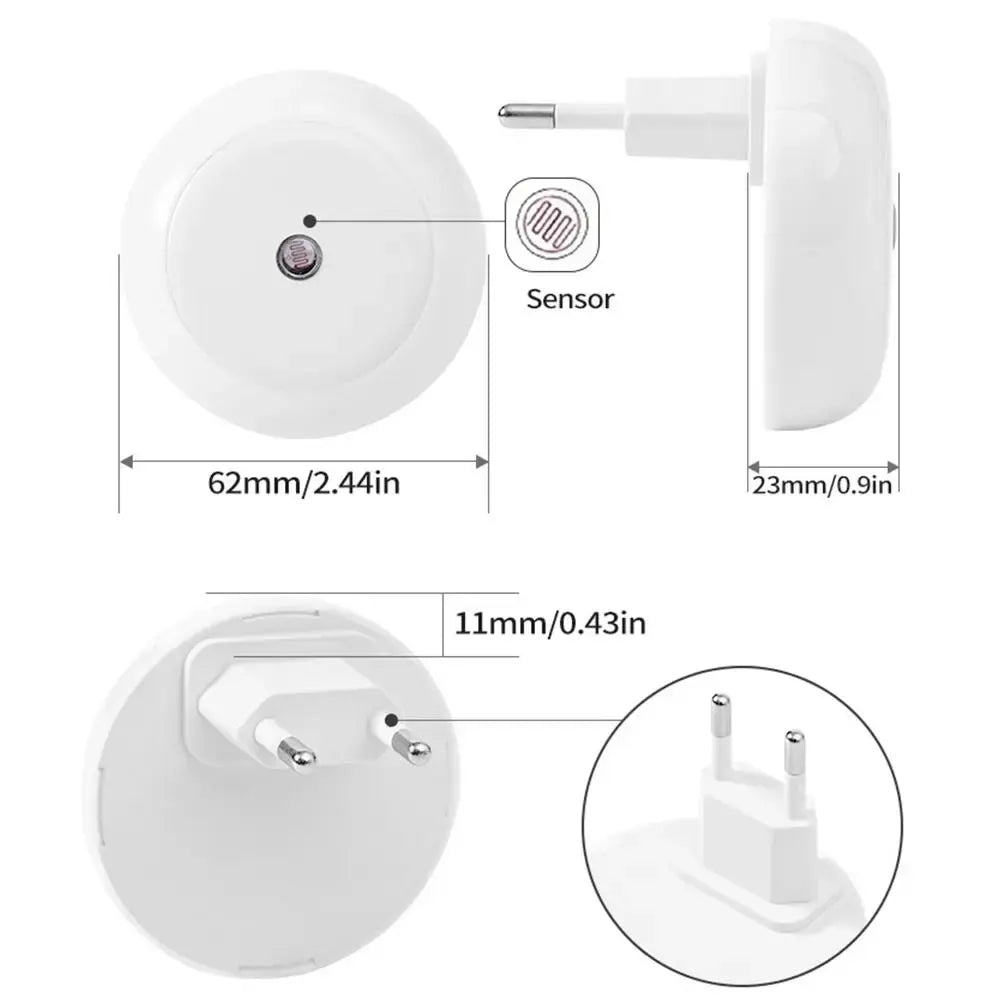 Red Light Energy Saving Socket Light