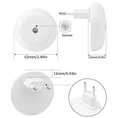 Red Light Energy Saving Socket Light