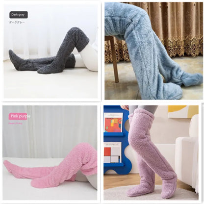 Over Knee High Fuzzy Winter Warm Socks