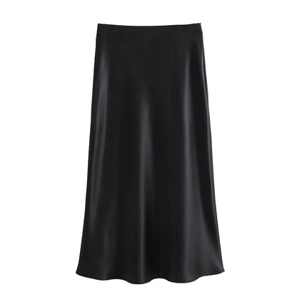 Women's Satin Skirt