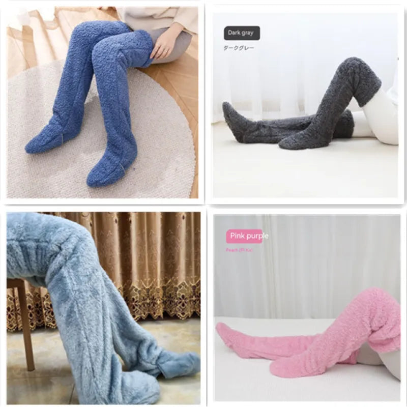 Over Knee High Fuzzy Winter Warm Socks