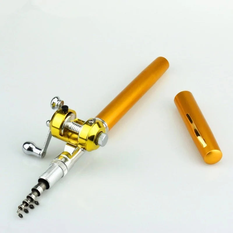 Pen-Shape Mini Fishing Rod with Reel