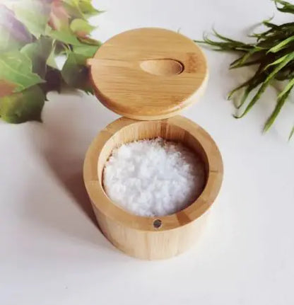 Bamboo Container Condiment Storage