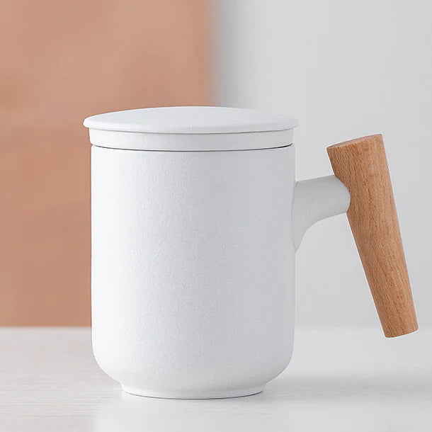 Wooden Handle Coffee Cup