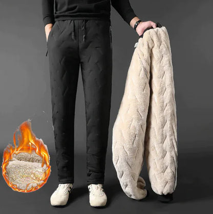 Winter Men Lambswool Sweatpants