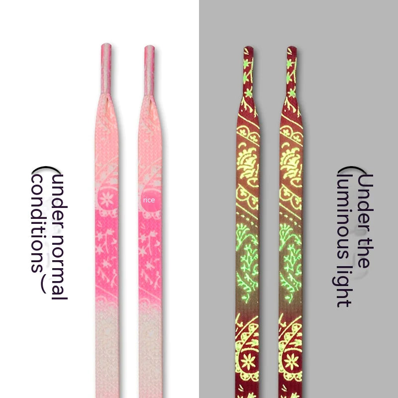 Luminous Paisley Dragon Shoelaces